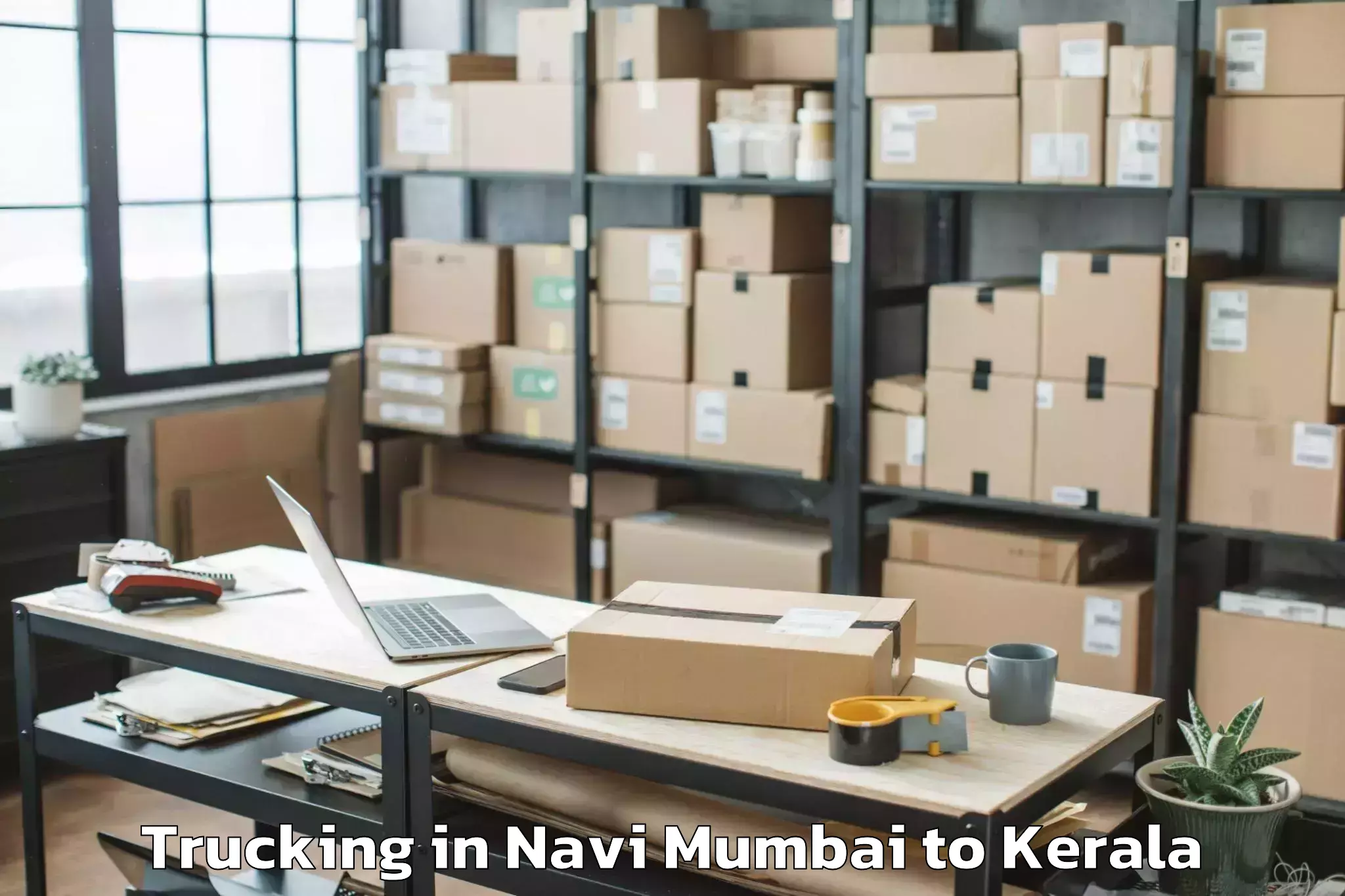 Top Navi Mumbai to Shertallai Trucking Available